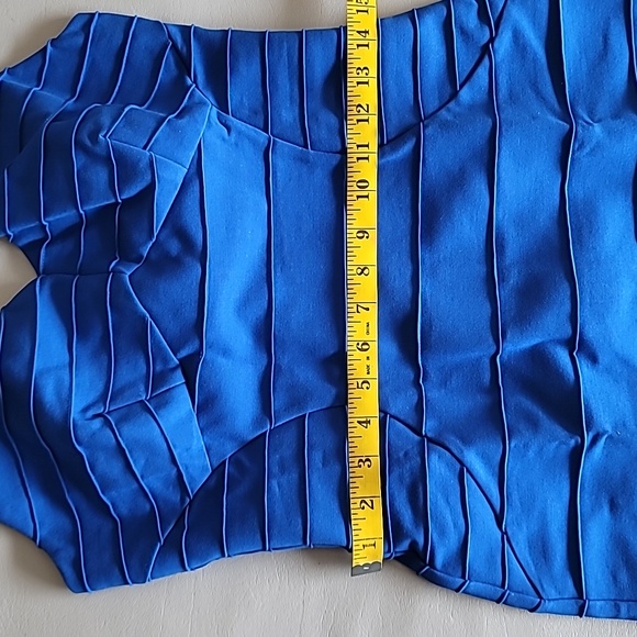 Ted Baker Charlii Mid Blue Stretch Bodycon Jersey Sheath Dress TB 3 US 8 - Picture 9 of 12